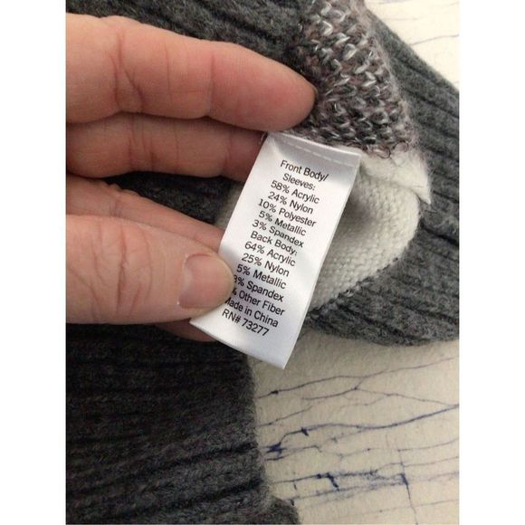 EVRI Crewneck Sweater Multi Color Size 0X ~ Nice! 👍 - Picture 5 of 13